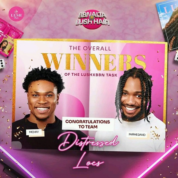 Team Distressed Locs Michy and FairmeDavid on winning the Lush BBN Task