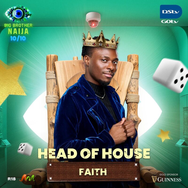BBNaija Faith emerges Head of House For Week 6