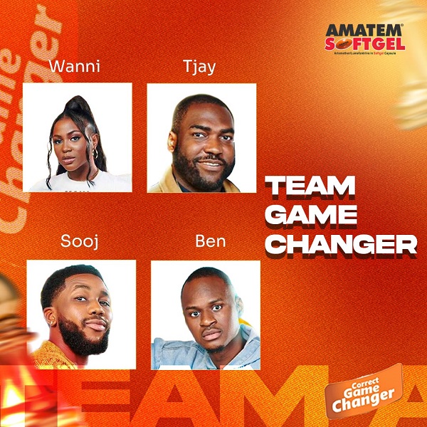 BBNaija Housemates Wanni , Tjay , Sooj and Ben Win Amatem Softgel Task