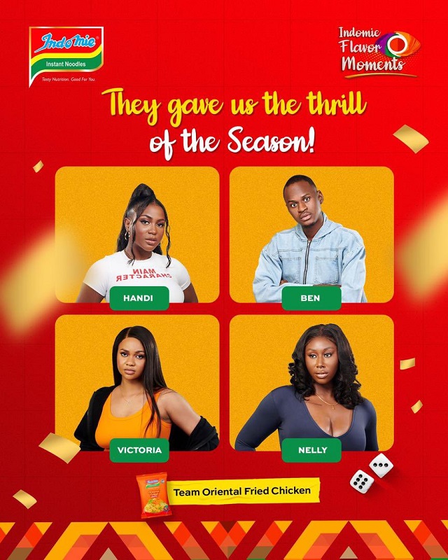 Ben, Handi, Nelly and Victoria Wins Indomie Noodles Task